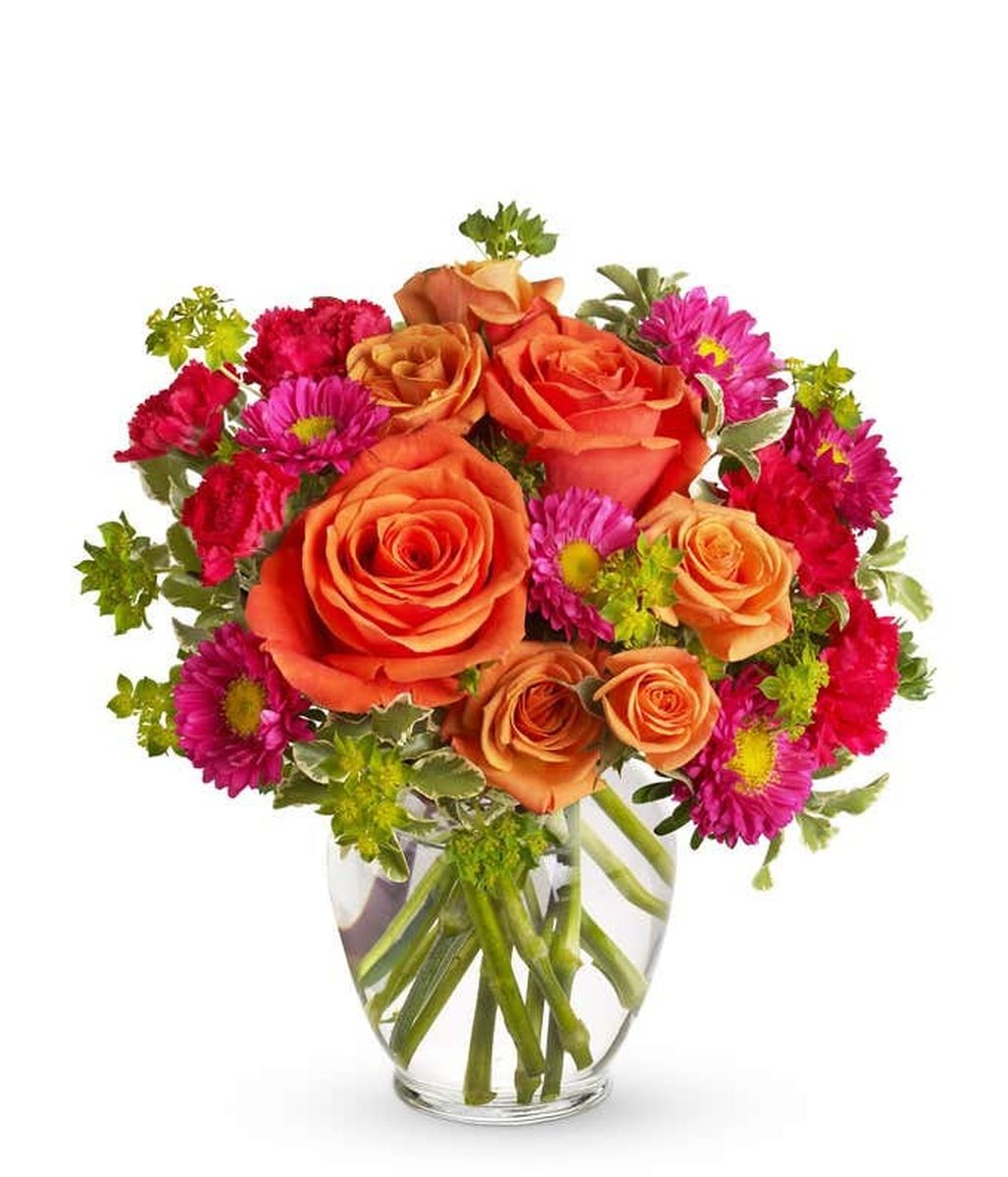 Flower arrangement left